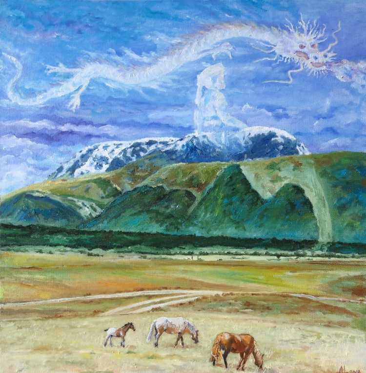 Степь рисунок