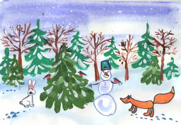 Рисование Зимушка зима