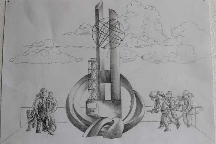 Рисунок к 35 летию Чернобыльской аварии