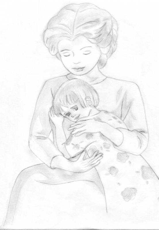 Рисунок на день матери карандашом