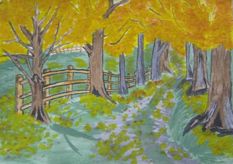 Рисунок на тему осень