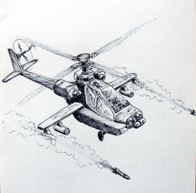 Вертолет для рисования