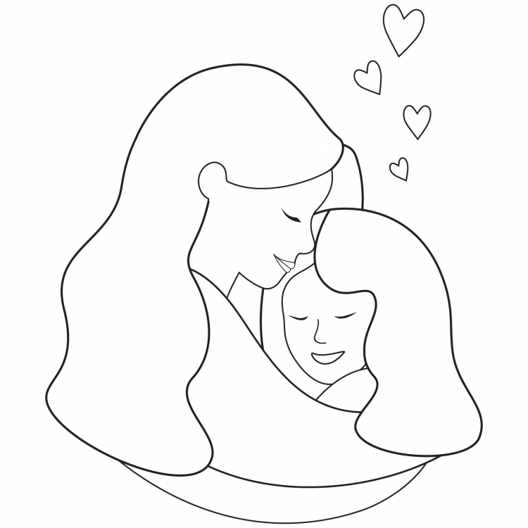 Срисовки на день матери