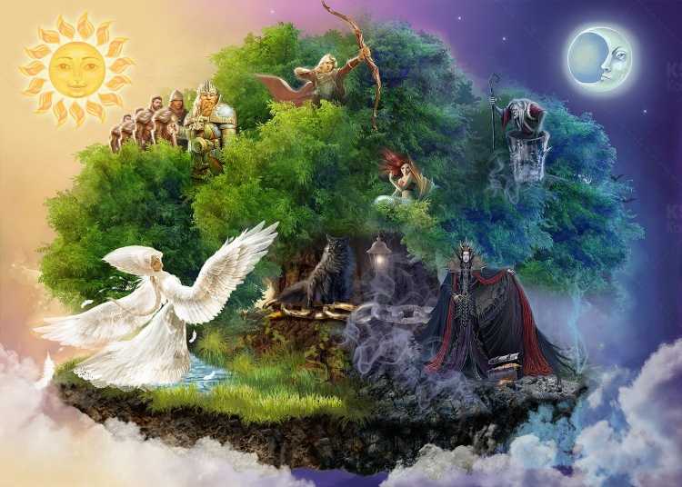 Лукоморье раскраска для детей