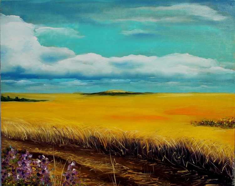 Конин художник пшеничное поле