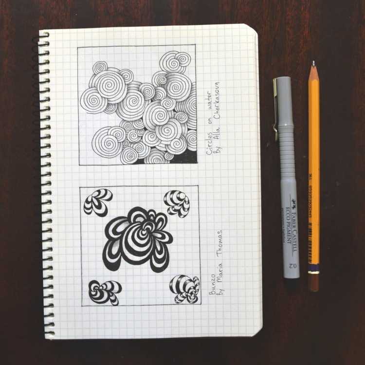 Блокнот с ручкой рисунок