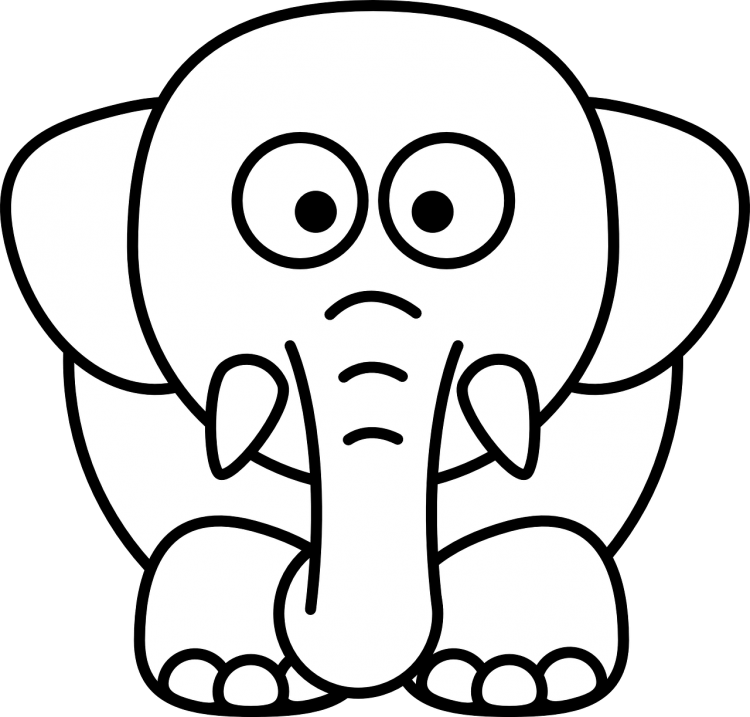 Слон картинка для детей