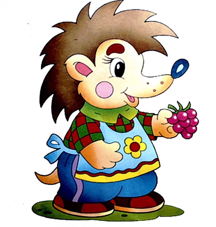 Ежик раскраска для малышей