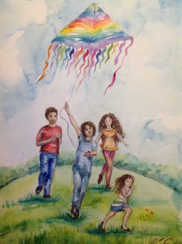 Счастливая семья иллюстрации