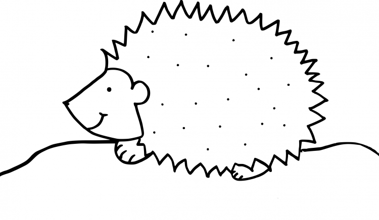 Ежик на прозрачном фоне