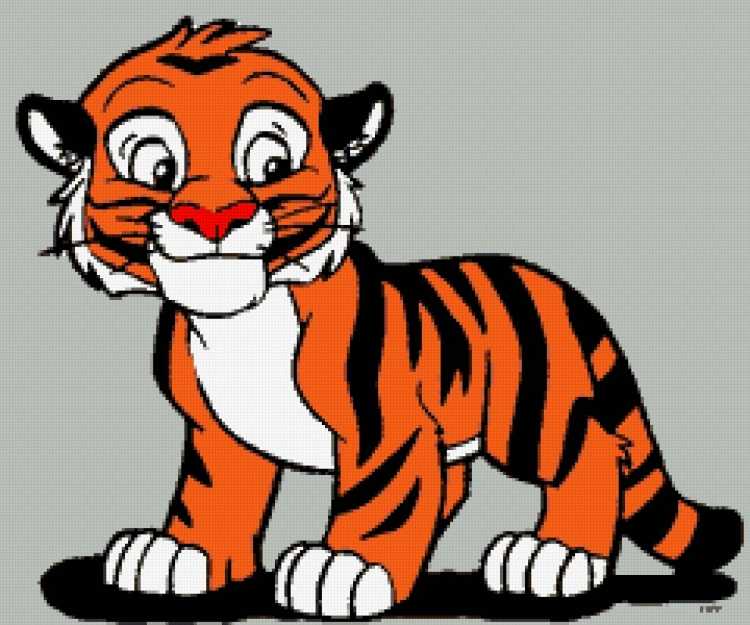 Тигр рисование для детей