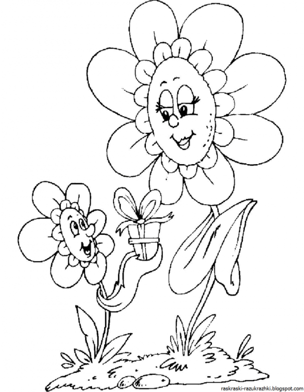 Раскраски ко Дню матери