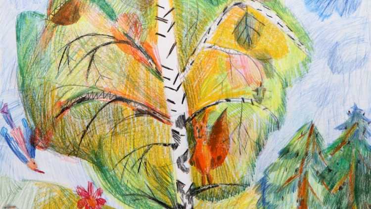 Золотая осень рисунок