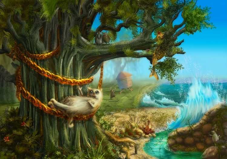 Кот ученый Пушкина