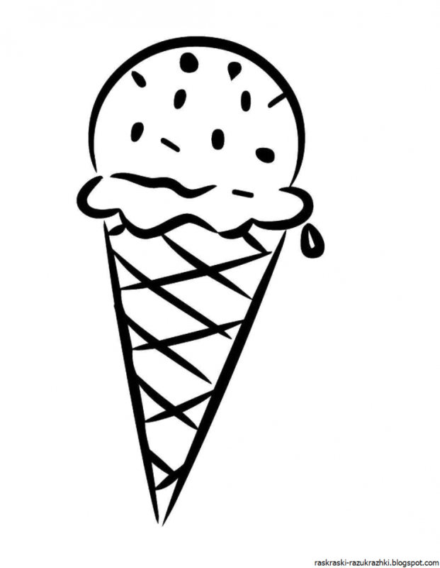 Раскраски айс Крим мороженщик