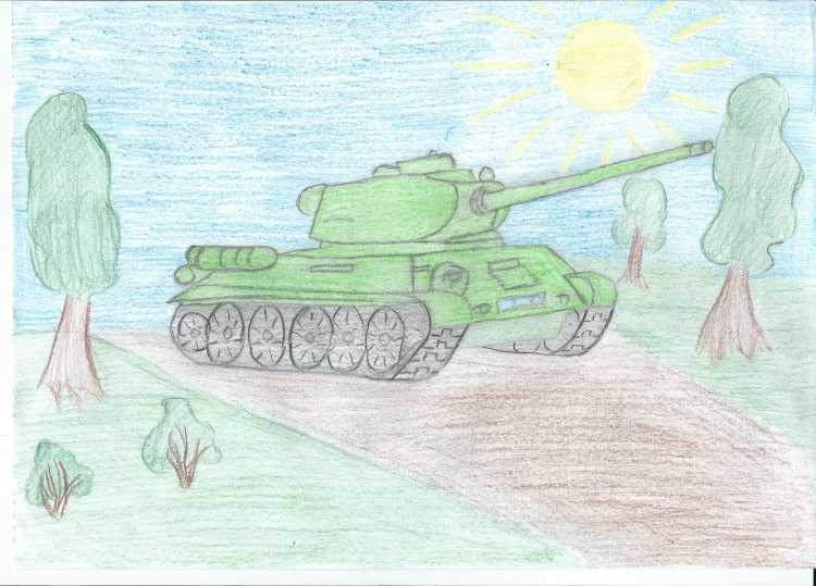 Пейзаж войны карандашом