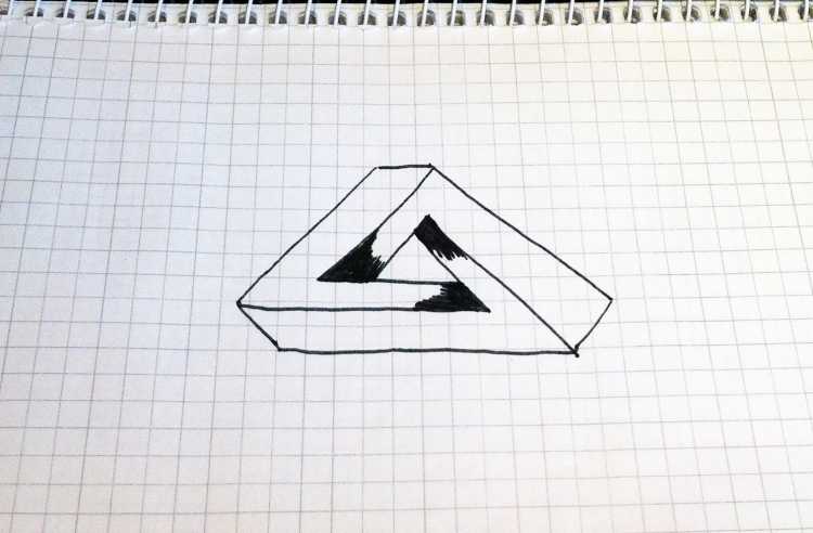 Лёгкие рисунки ручкой в тетради