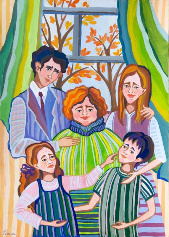 Детские рисунки семьи
