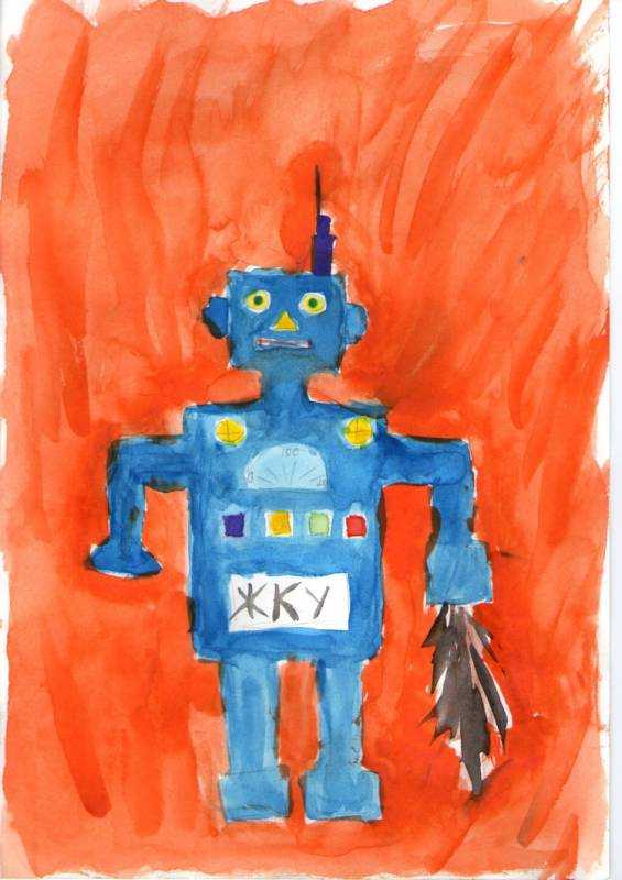 Раскраски. Роботы