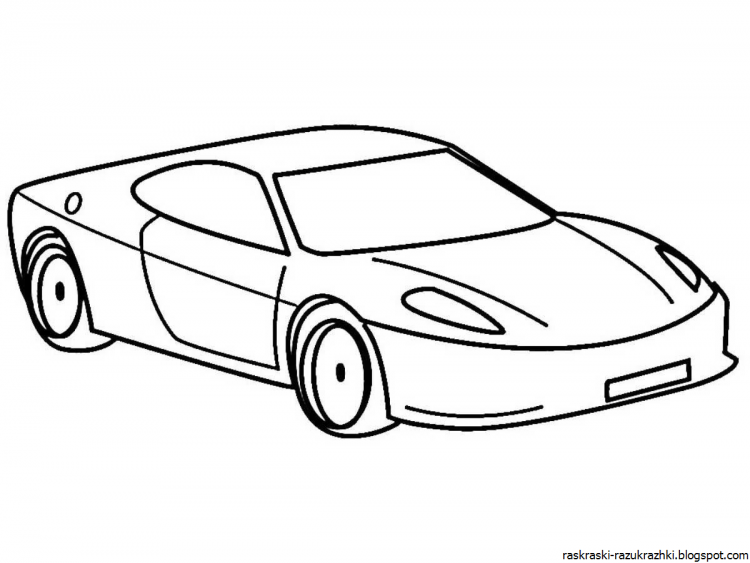 Картинки раскраски машины