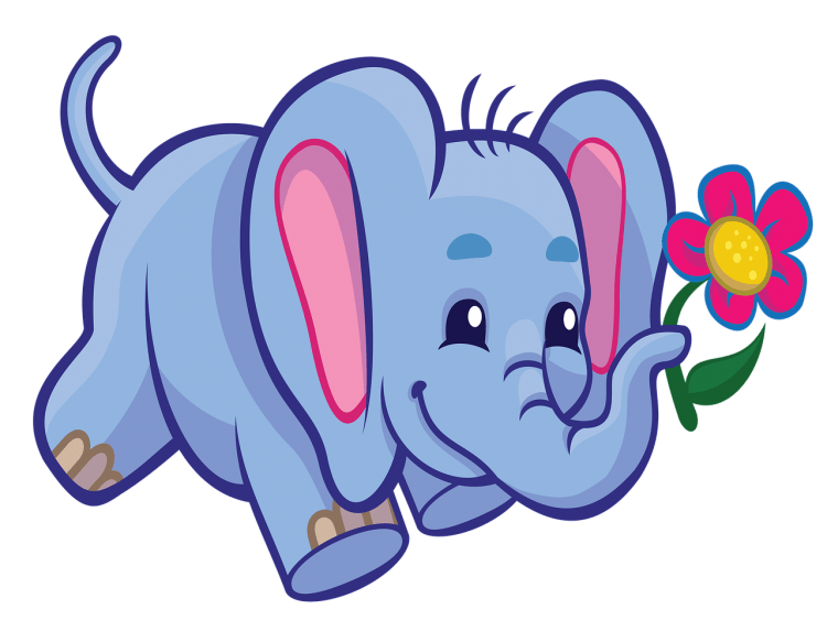 Слонёнок мультяшный