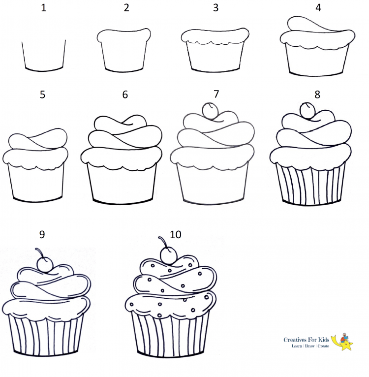 Кексы для рисования