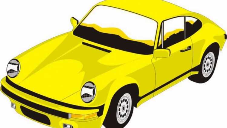 Машина раскраска для малышей