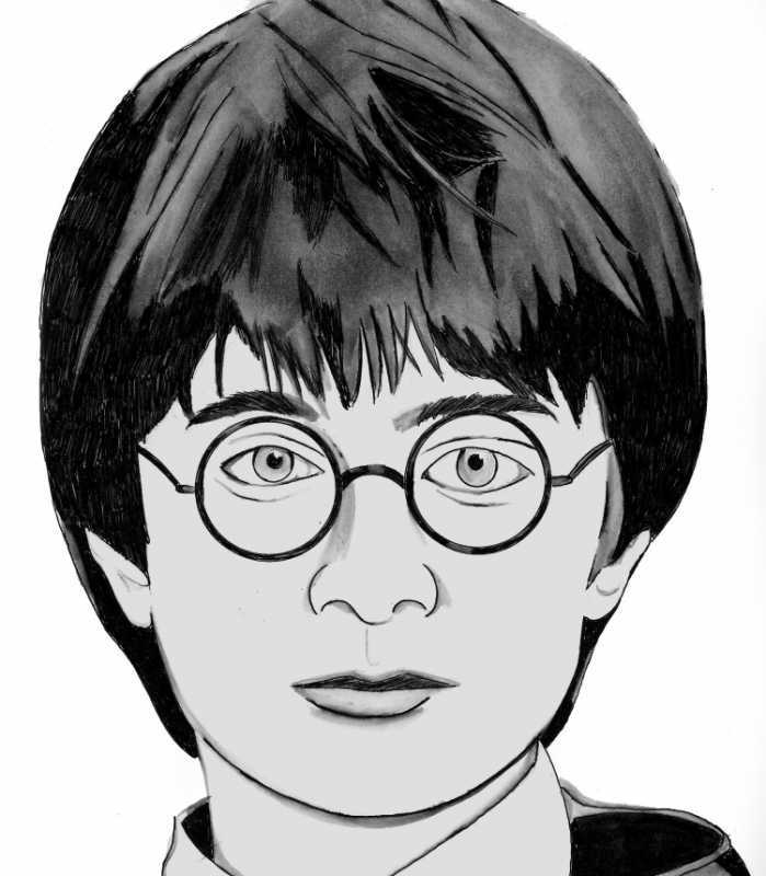 Гарри Поттер портрет мультяшный