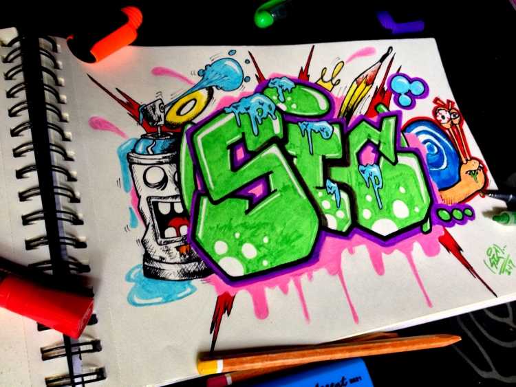 Граффити в тетради