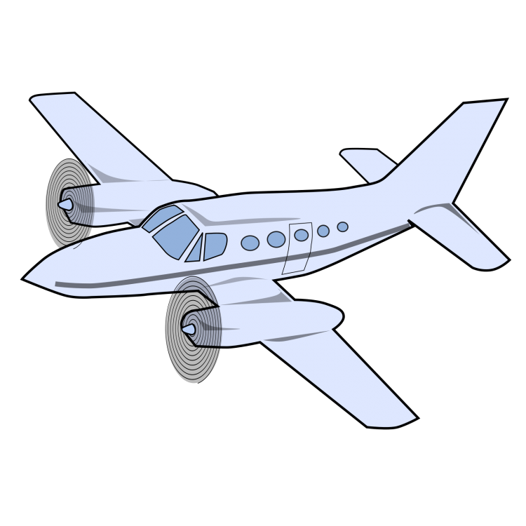 Самолет для раскрашивания для детей
