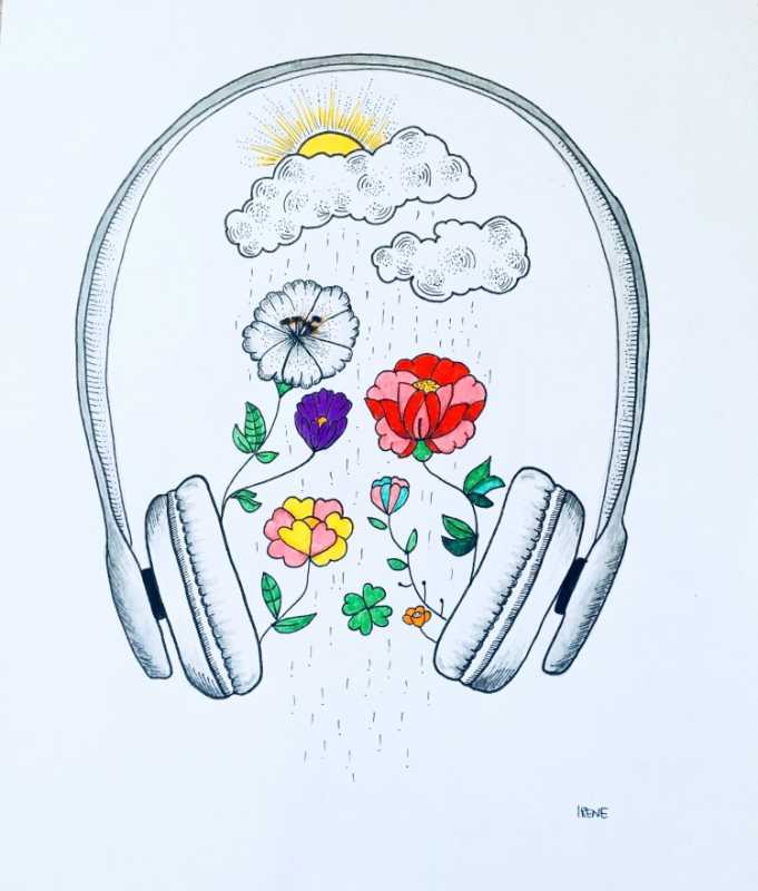 Музыкальные рисунки для срисовки