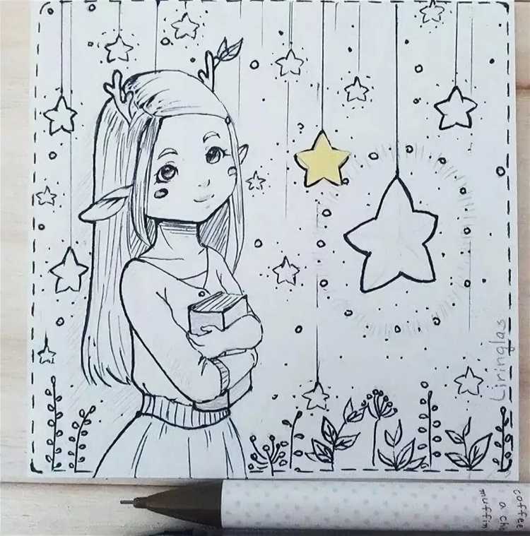 Рисунки для срисовки в ЛД