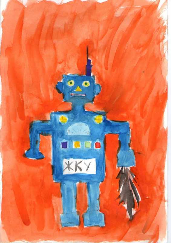 Робот рисунок для конкурса