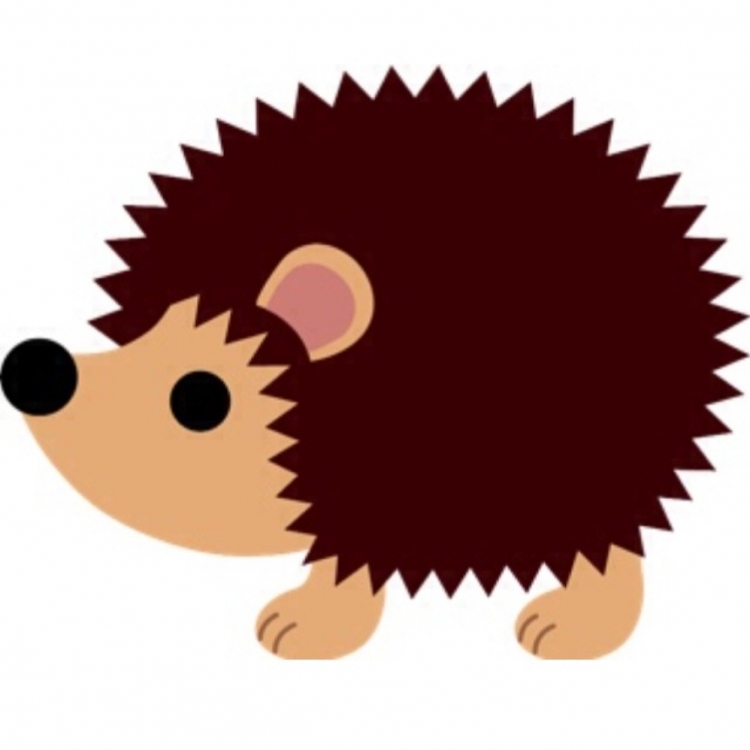 Ежик для детей векторное
