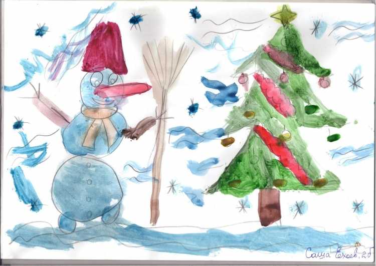 Рисунок зима 2 класс