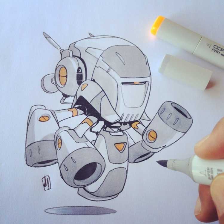 Идеи для рисования роботов