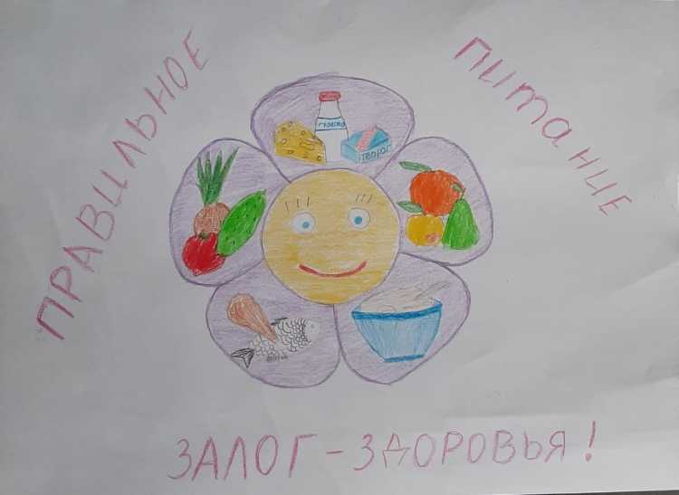 Питание залог здоровья рисунок