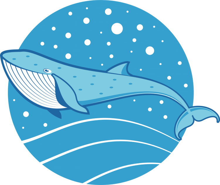 Синий кит мультяшка