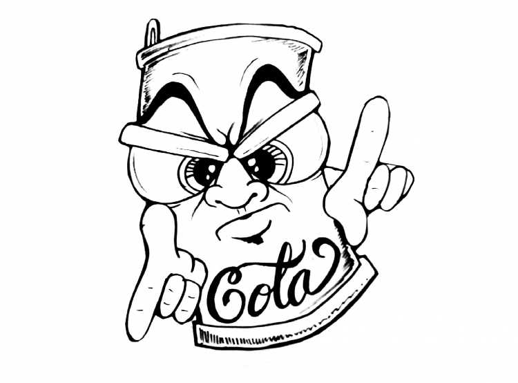 Граффити карандашом