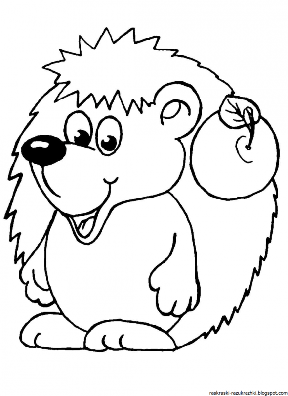Раскраска Ёжик
