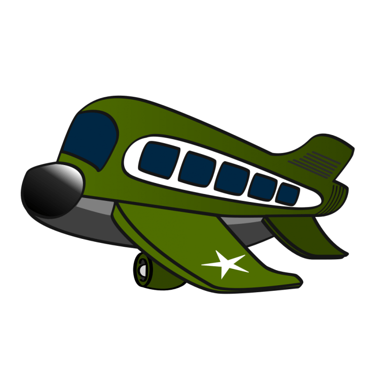 Самолет для раскрашивания для детей