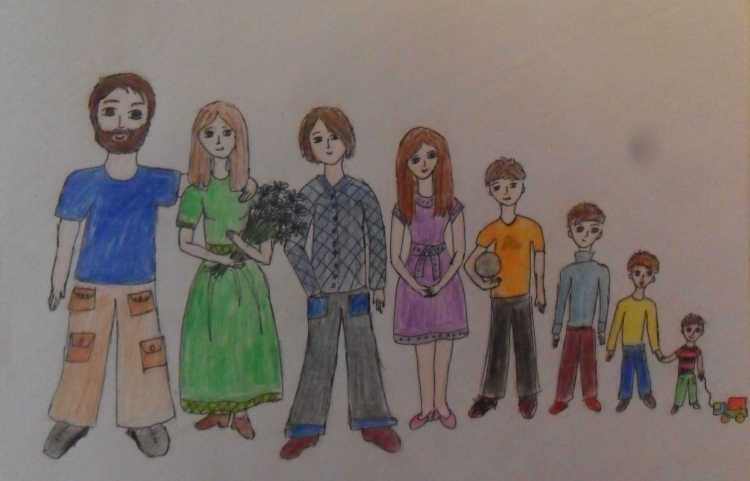 Рисунок моя семья