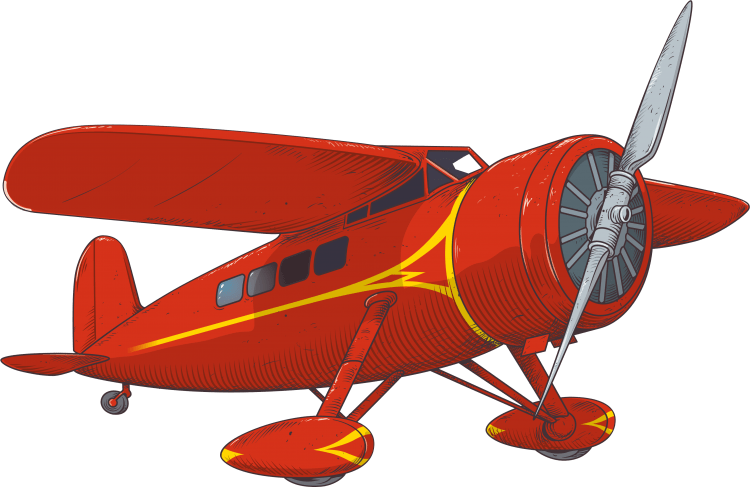 Самолет игрушка вектор