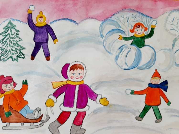 Конкурс творческих работ зимние забавы