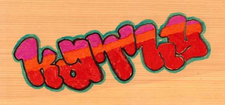 Красивые и легкие граффити