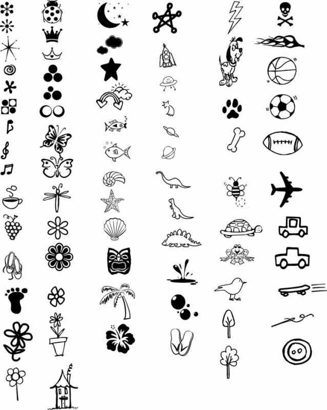 Эскизы маленьких тату лёгкие