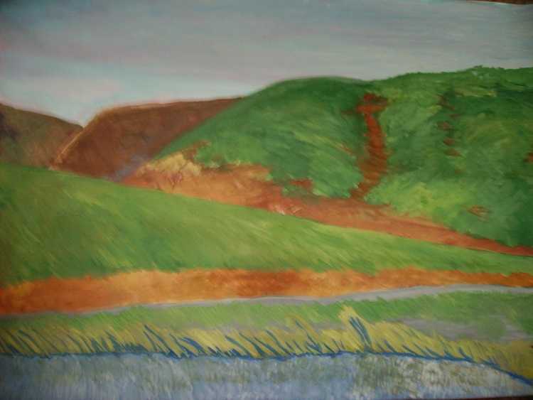 Рисование Степной пейзаж в детском