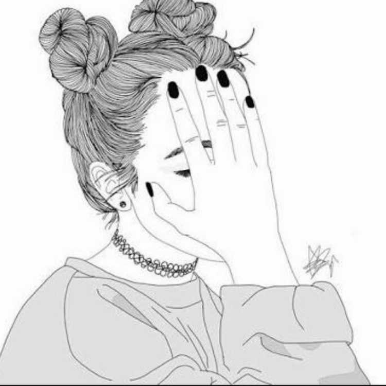Рисунки для распечатки девушки