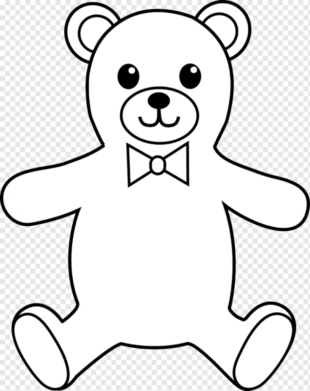 Мишка трафарет