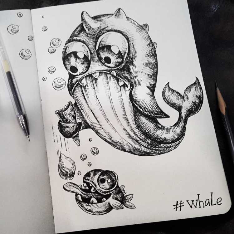 Прикольные рисунки гелевой ручкой